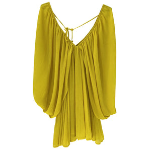 Tularosa Flowy Yellow Nola Mini Dress Size S