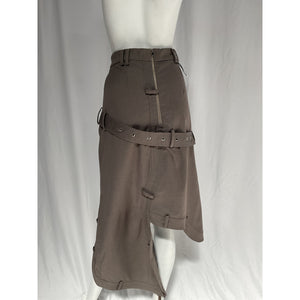 Rokh 'Asymmetric' Gray Belted Skirt Size 6
