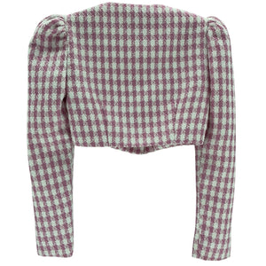 Majorelle Tweed Pink Natalie Crop Top Size XXS