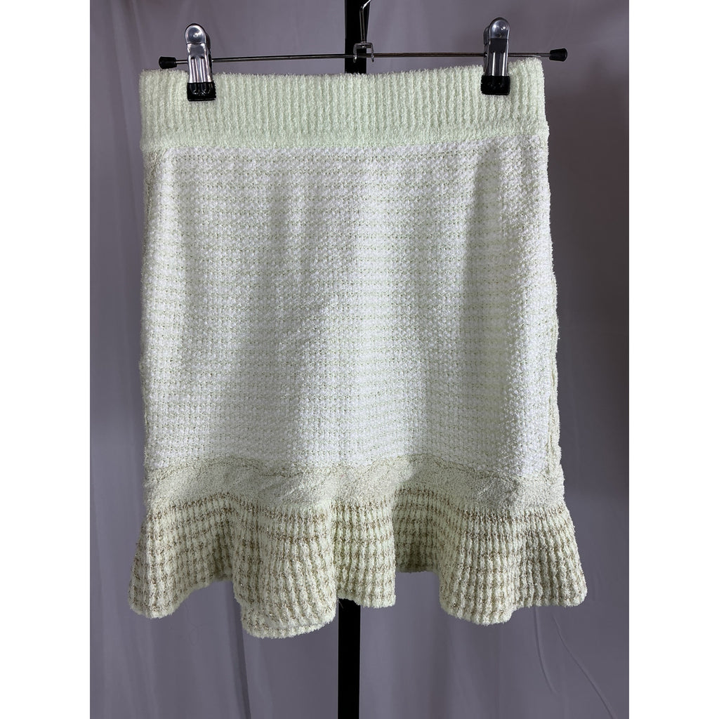 Loveshackfancy 'Heiress' Green Cotton Mini Skirt Size XS - NWT