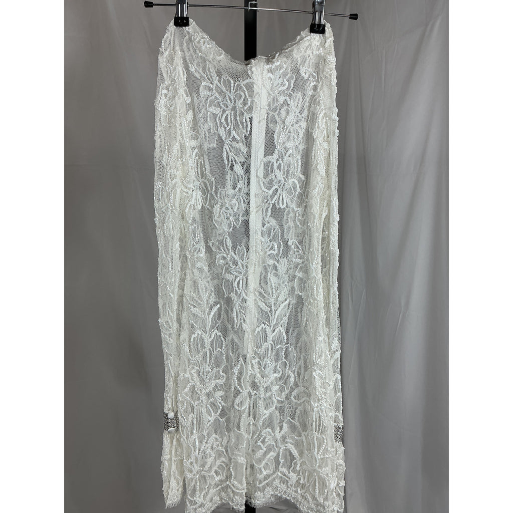 Retrofete 'Rosie' White Nylon Embellished Lace Dress Size XXS - NWT