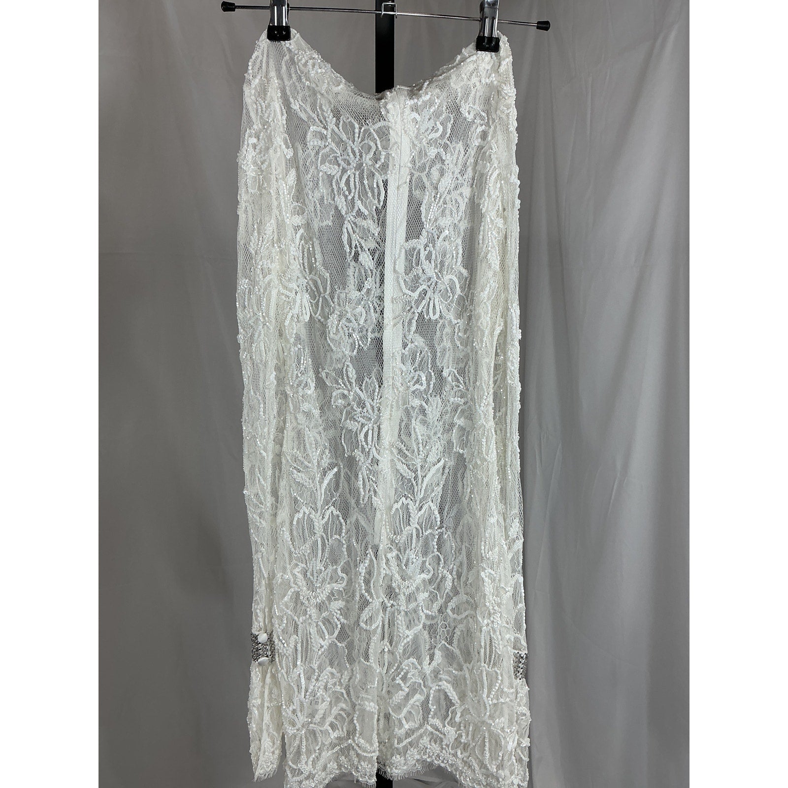 Retrofete 'Rosie' White Nylon Embellished Lace Dress Size XXS - NWT