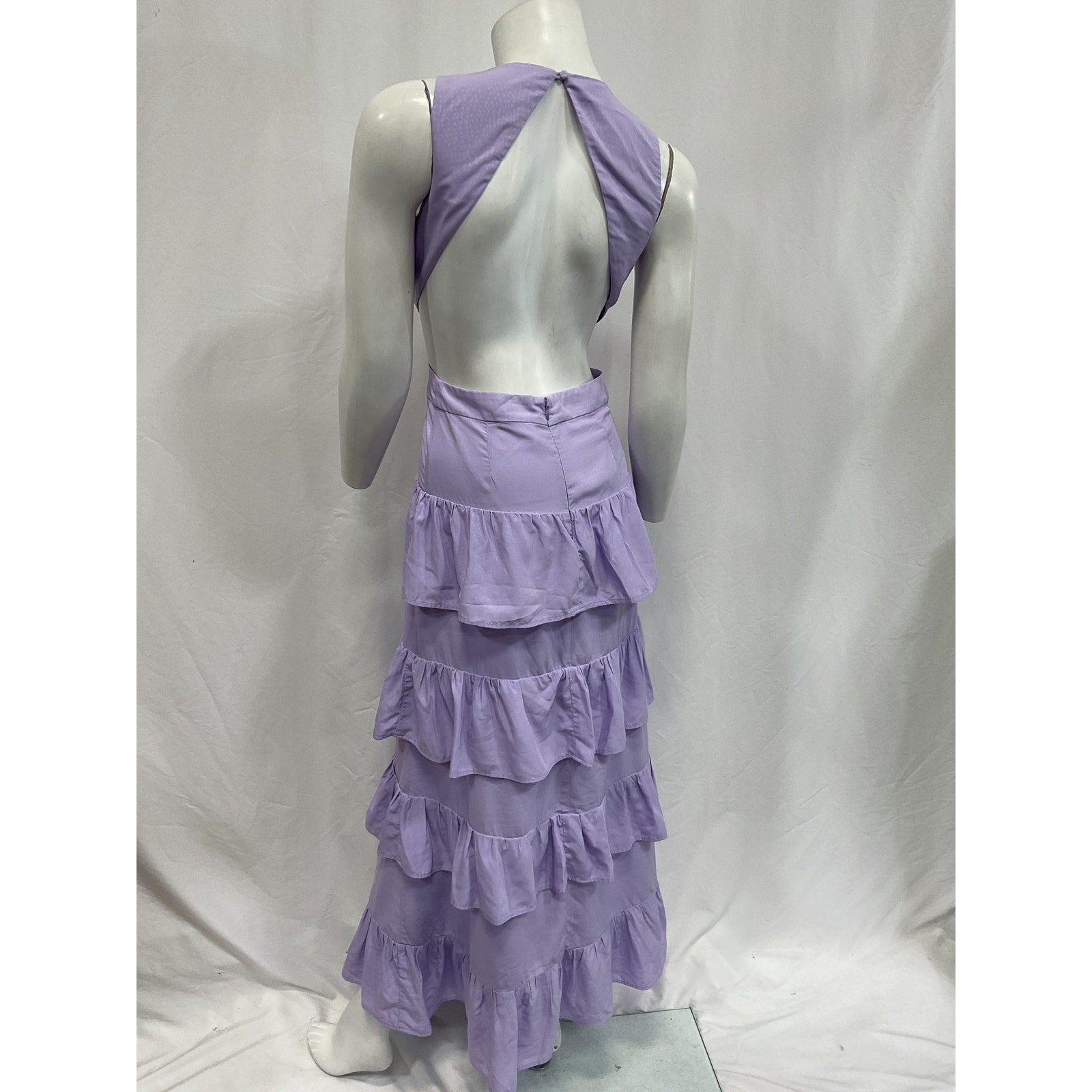 Line & Dot 'Christy' Purple Cut Out Maxi Dress Size XS
