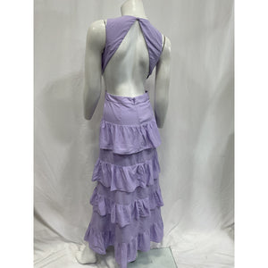 Line & Dot 'Christy' Purple Cut Out Maxi Dress Size XS