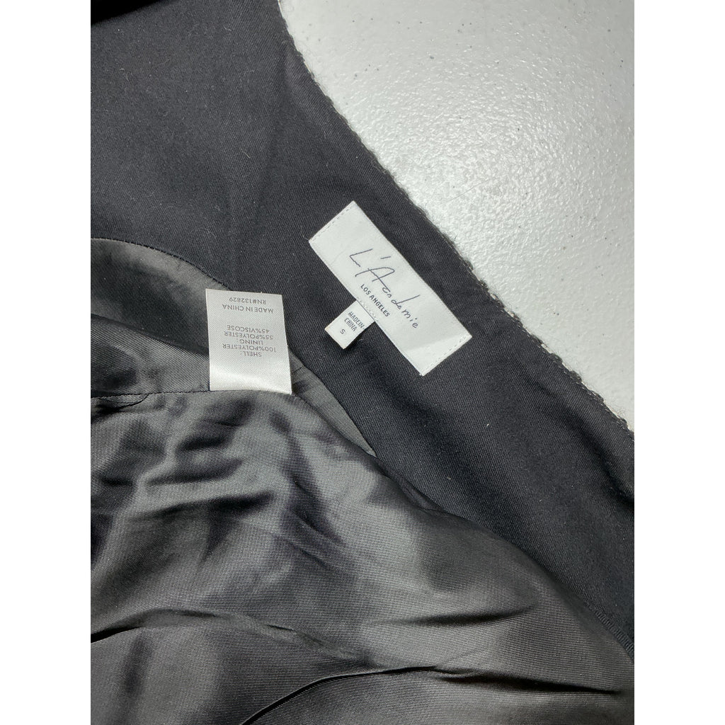 L'Academie 'June' Black Polyester Vest Size S