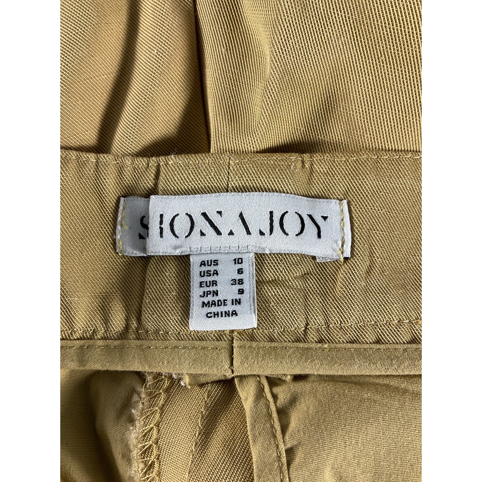 Shona Joy 'Matilda' Tan Asymmetrical Short Size 6