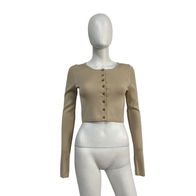 Helsa 'Ediva' Tan Viscose Cardigan Size M - NWT