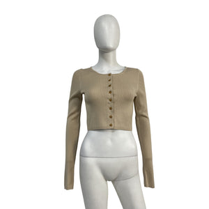 Helsa 'Ediva' Tan Viscose Cardigan Size M - NWT