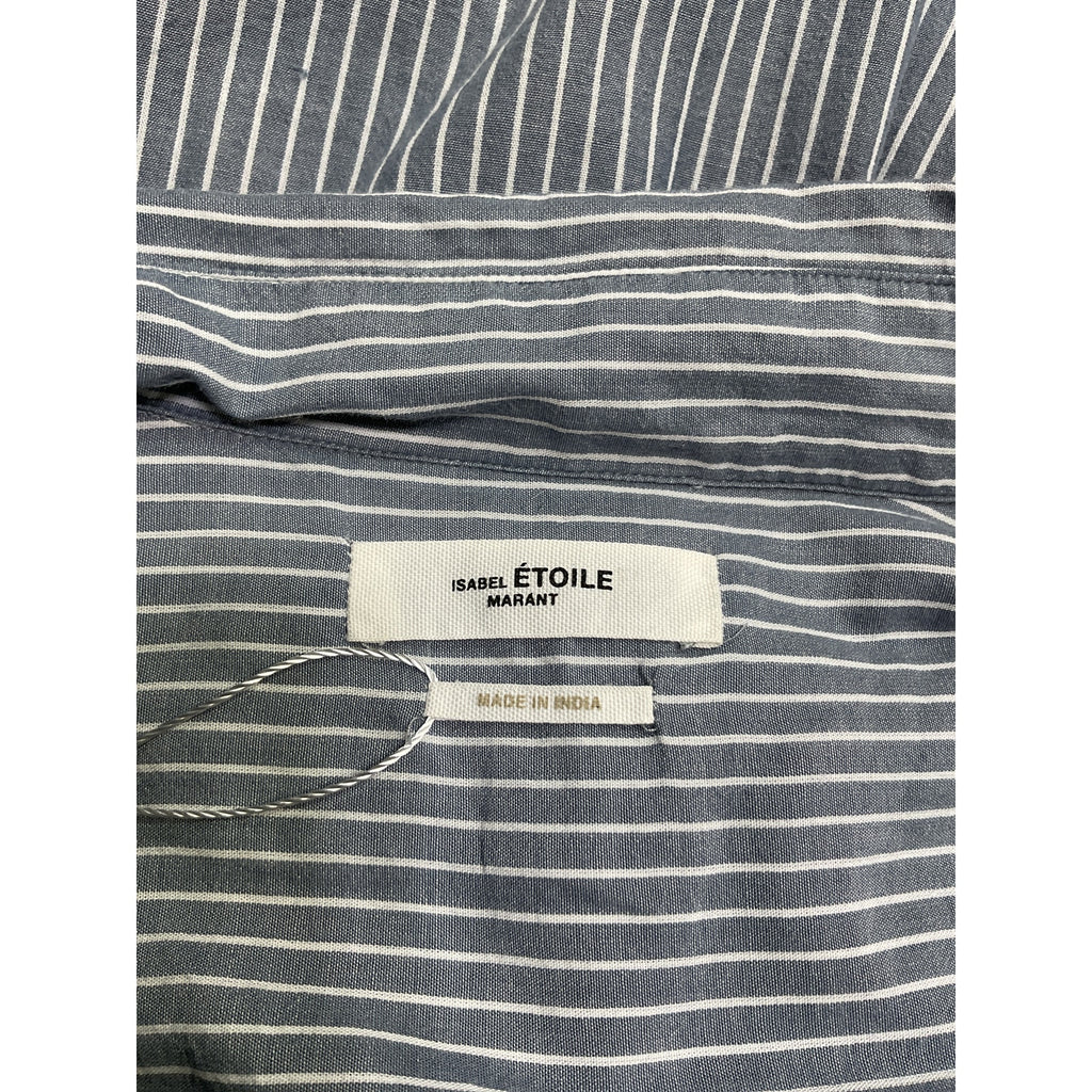 Isabel Marant Blue Cotton Seen Shirt Dress Size 38