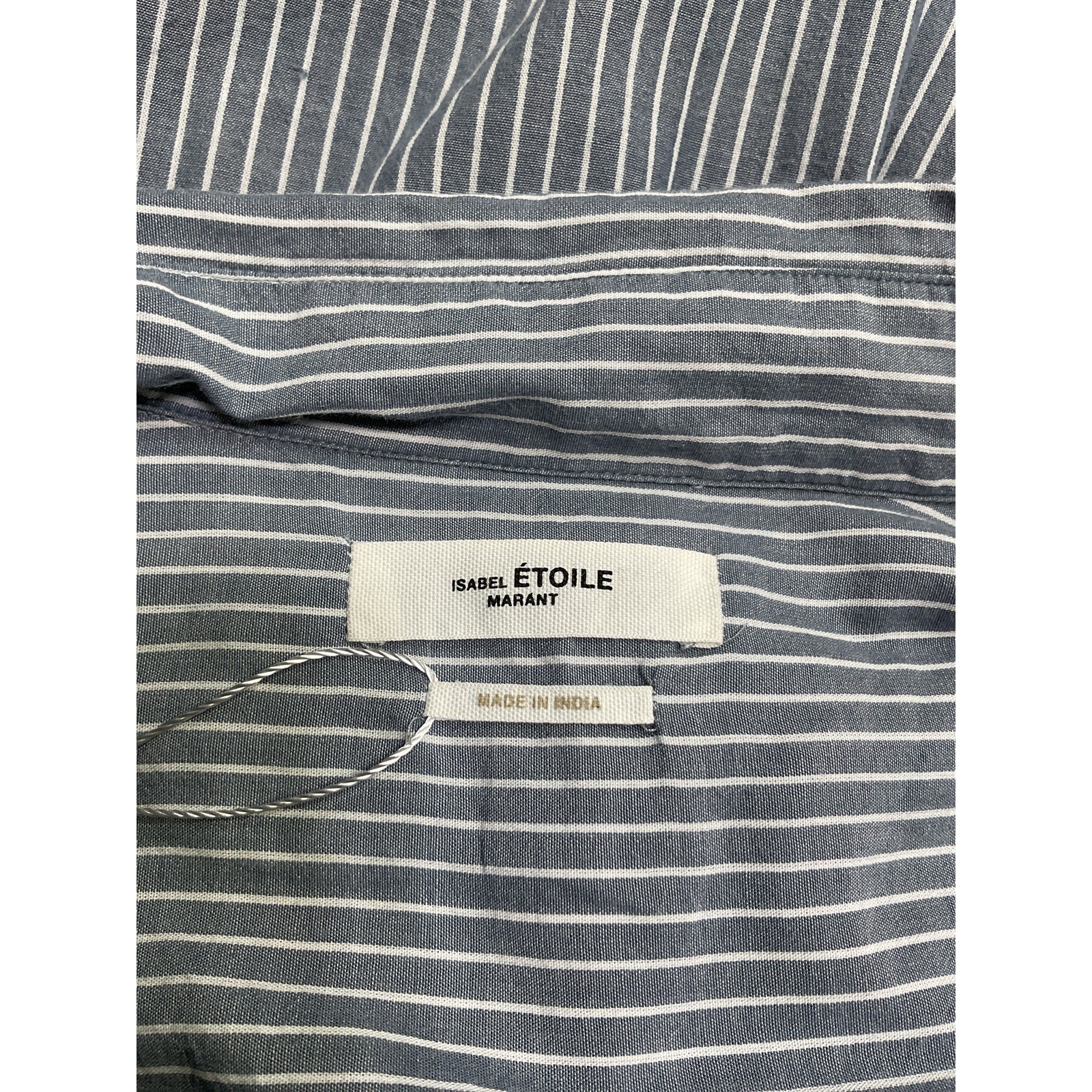 Isabel Marant Blue Cotton Seen Shirt Dress Size 38