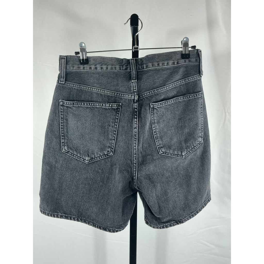 Agolde Criss Cross Black Cotton Short Size 25