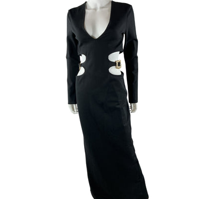 Staud Cutout Black Chantal Dress Size M