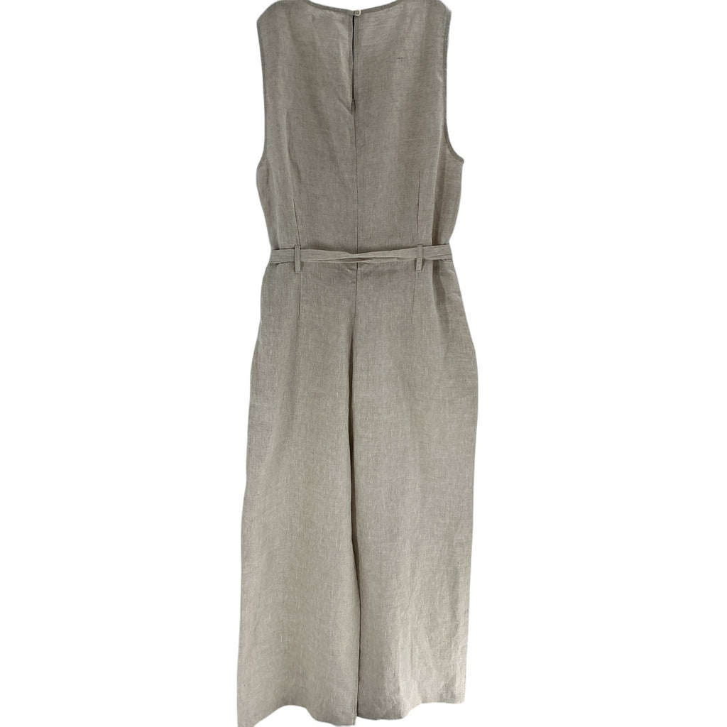 Reformation 'Naomi' Beige Linen Jumpsuit Size 12 - NWT