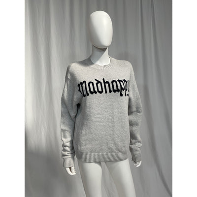 Madhappy 'Alumni' Grey Knit Sweater Size XS