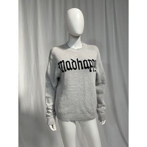 Madhappy 'Alumni' Grey Knit Sweater Size XS