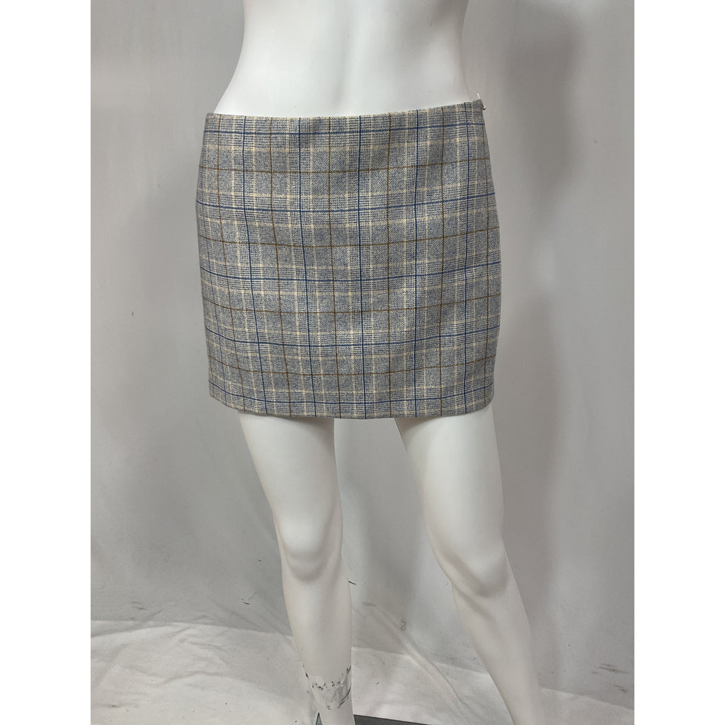 L'Academie 'Natalia' Blue Mini Tweed Skirt Size XS