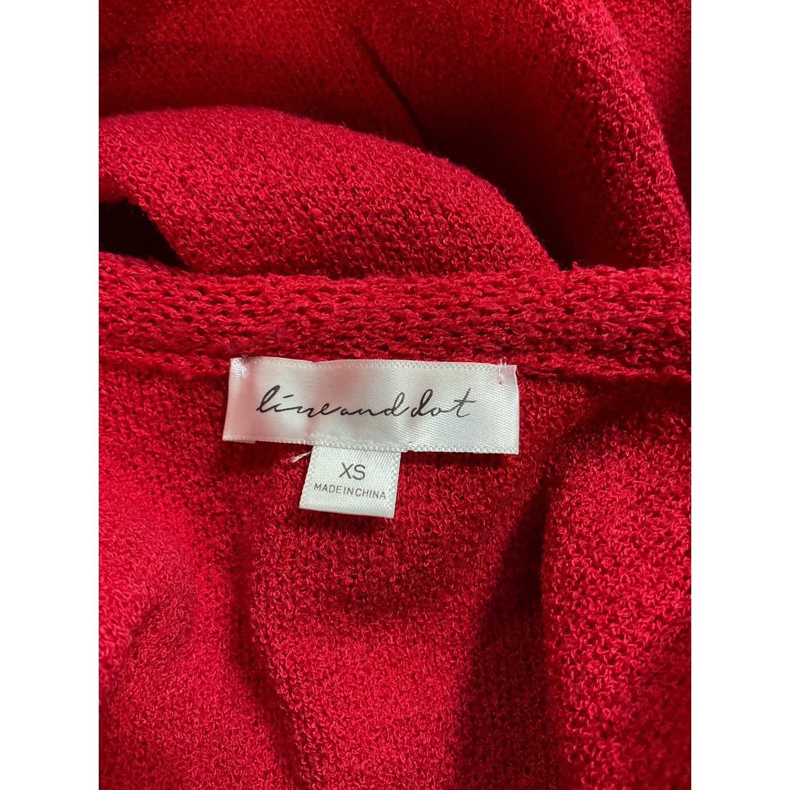 Line & Dot 'Corey' Red Sweater Size XS
