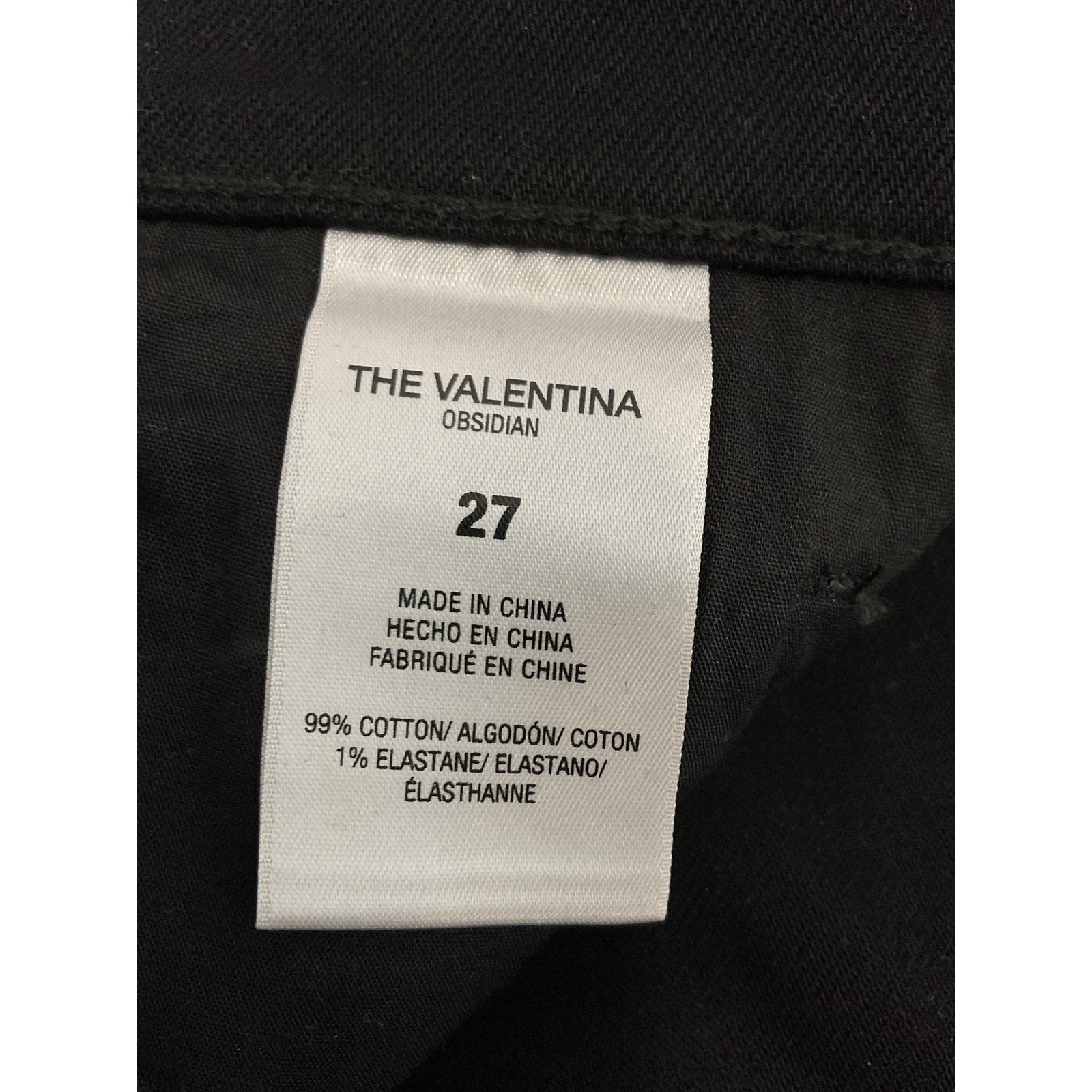Favorite Daughter 'The Valentina' Black Boot Petite Denim Jean Size 27 - NWT