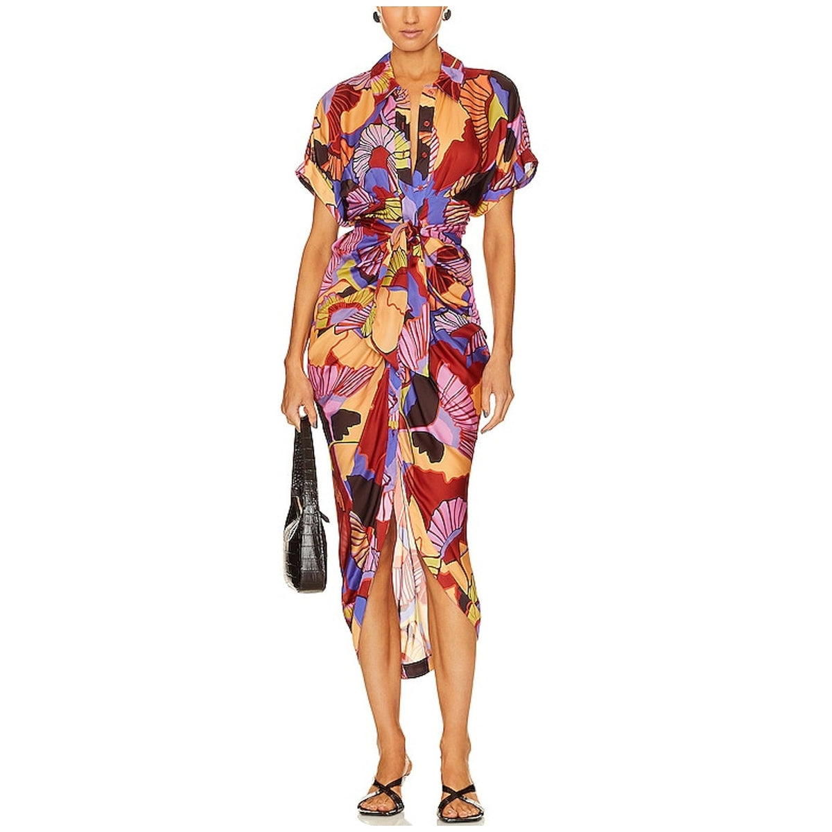 Le Superbe Vibrant Multicolor Miko Shirtdress Size 4