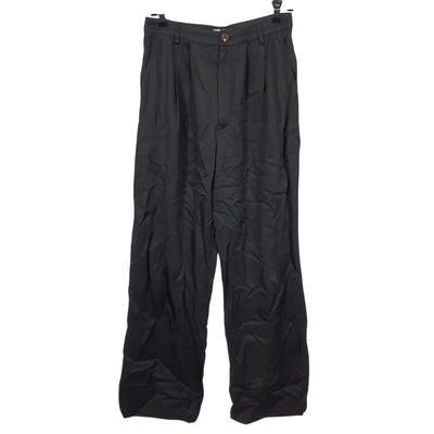 Reformation Pleated Black Mason Size 6 Trousers