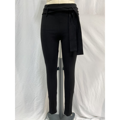 Lpa High Waist Belted Black Rayon Legging Size M