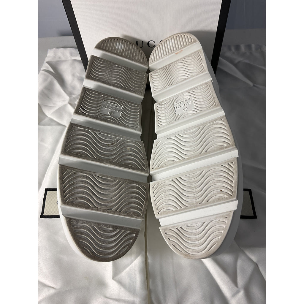 Gucci New Ace White Leather Platform Sneakers Size 39 EU / US 9