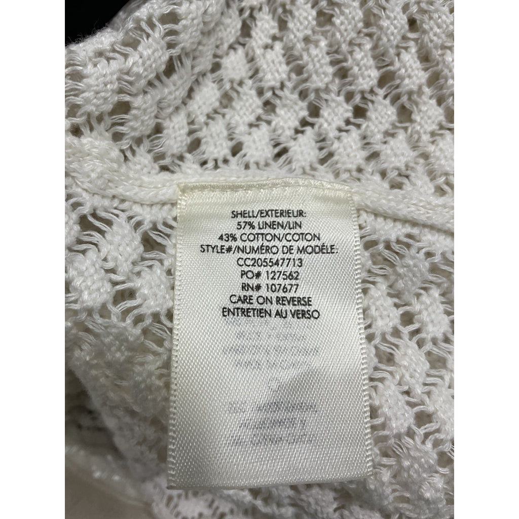 Alice + Olivia 'Tevin' White Crop Tank Size S