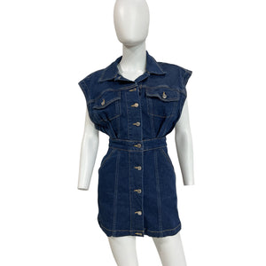 Grlfrnd Denim Beverly Glen Celeste Dress Size S