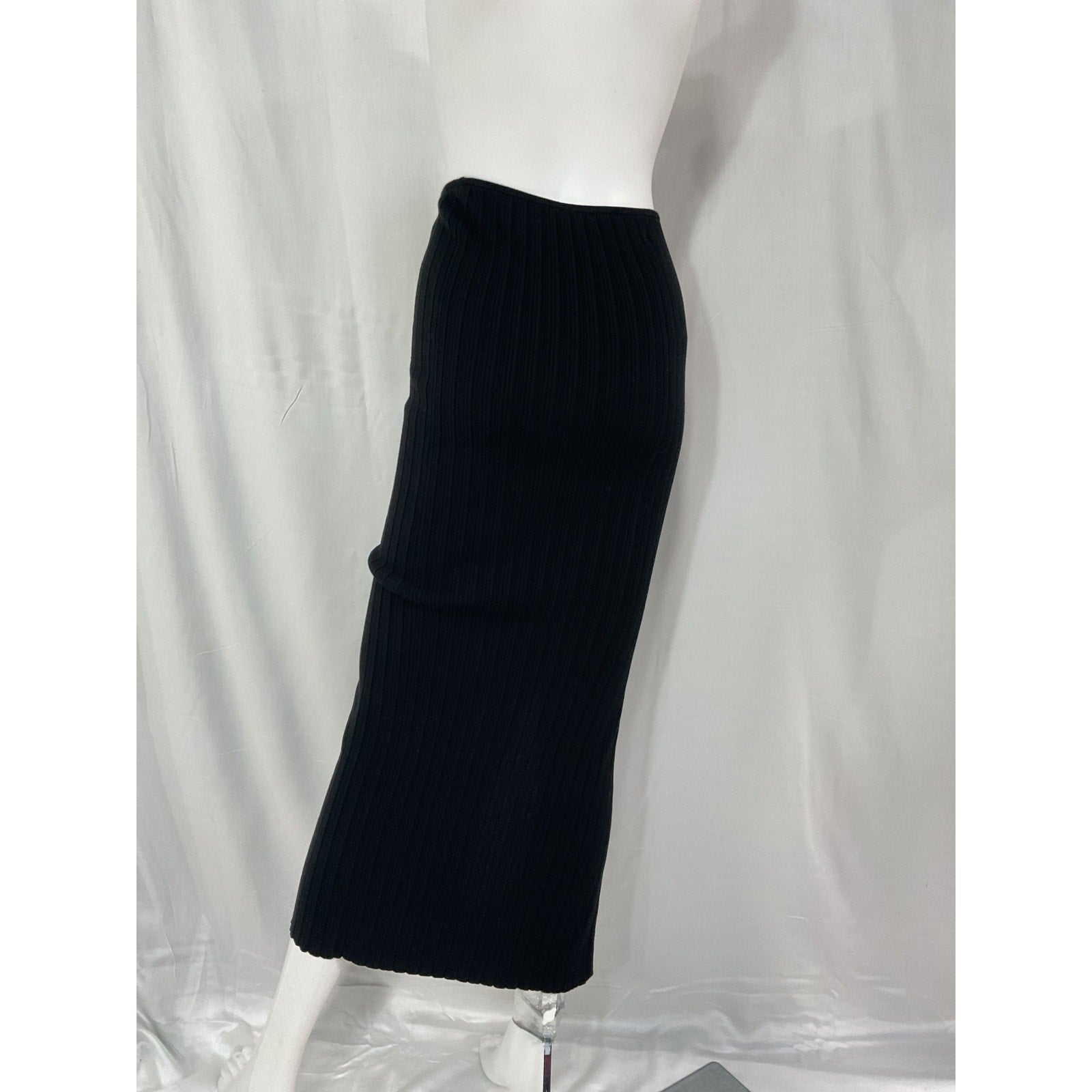 Aya Muse 'Sapodilla' Black Midi Skirt Size XS
