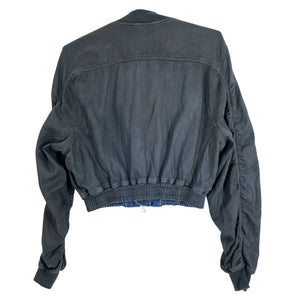 Diesel Cropped Blue Khlo Jacket Size XXS