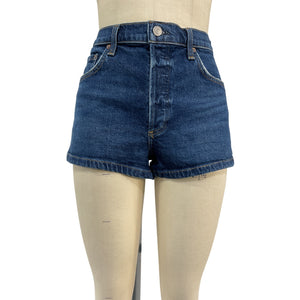 Agolde 'Ridley' Blue Cotton Short Size 30