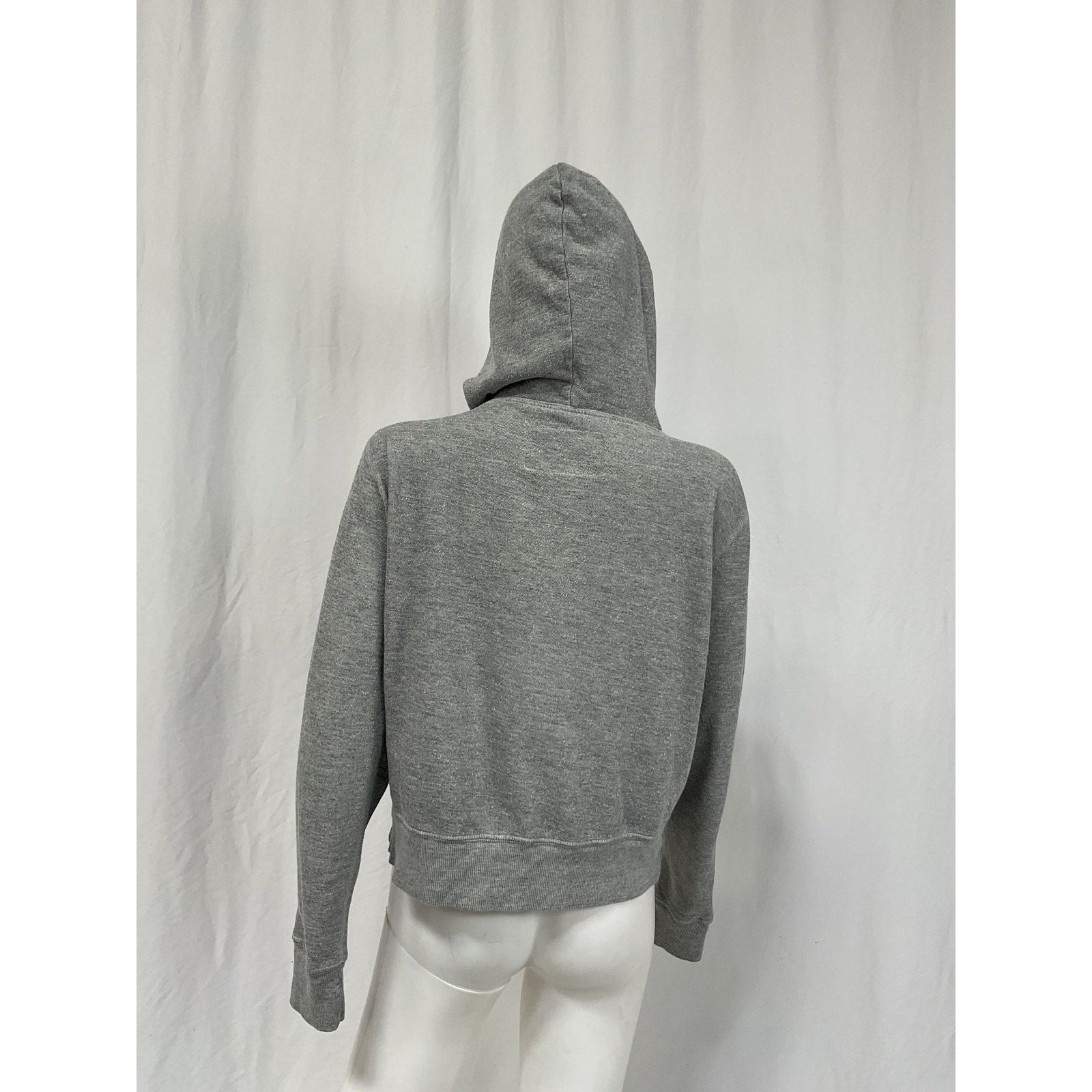 Nili Lotan 'Callie' Grey Cotton Zip Up Hoodie Size S