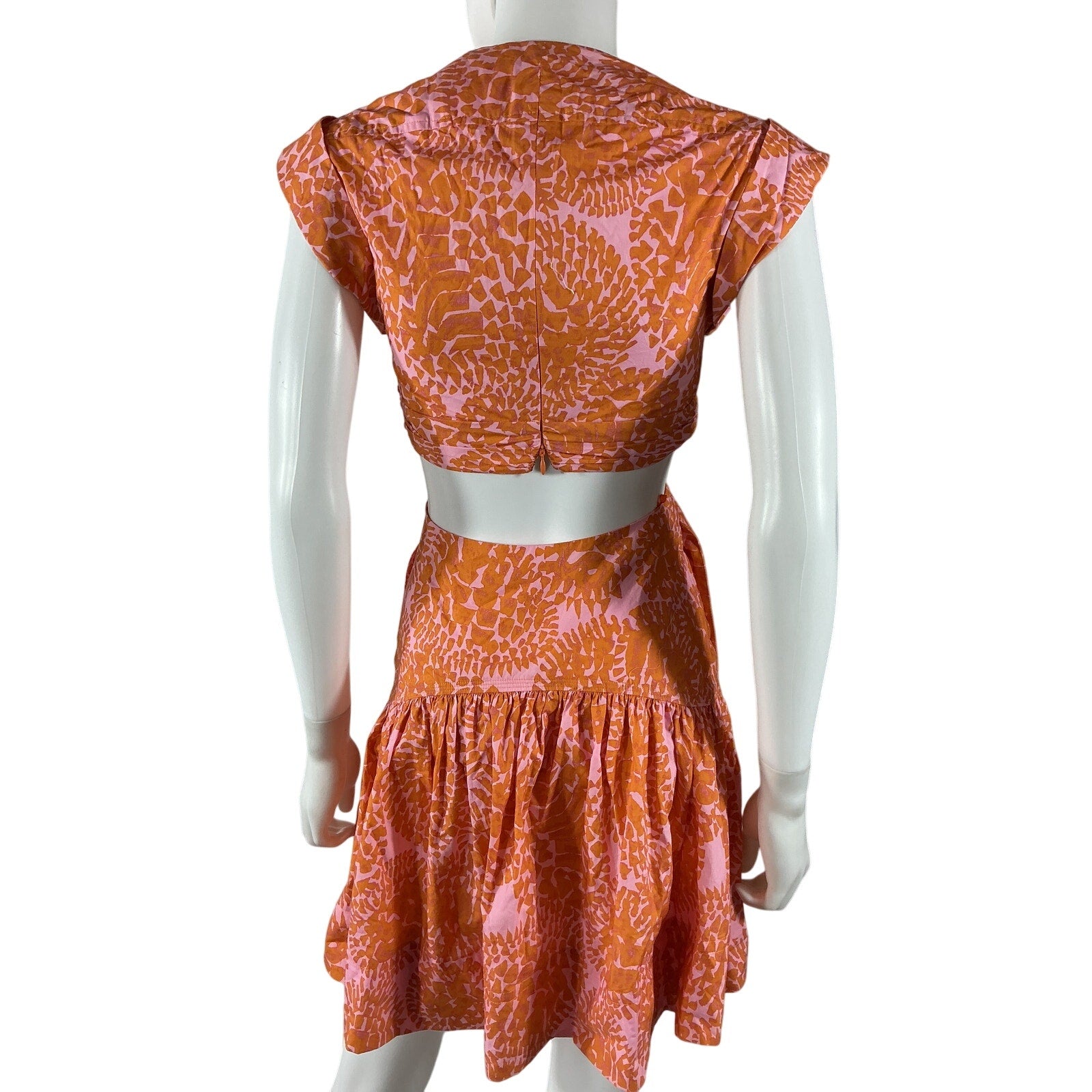 A.L.C. 'Lexi' Orange Cotton Dress Size 0