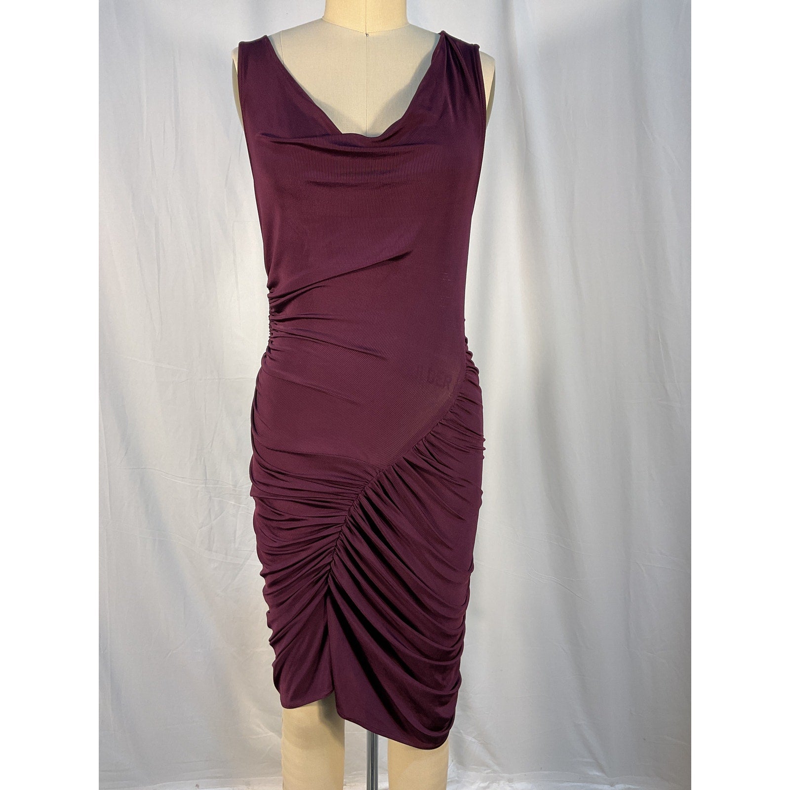 Atlein 'Ruched' Brown Mini Dress Size 36 - NWT