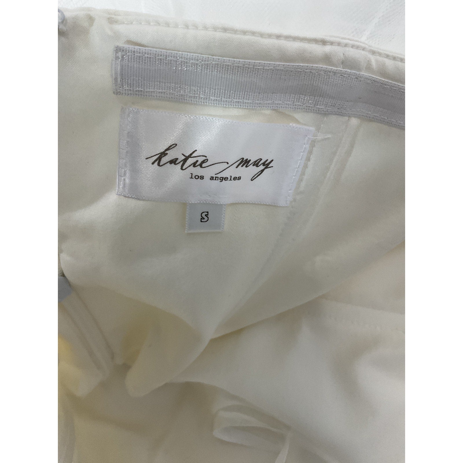 Katie May 'Ellle' White Tulle Mini Dress Size S