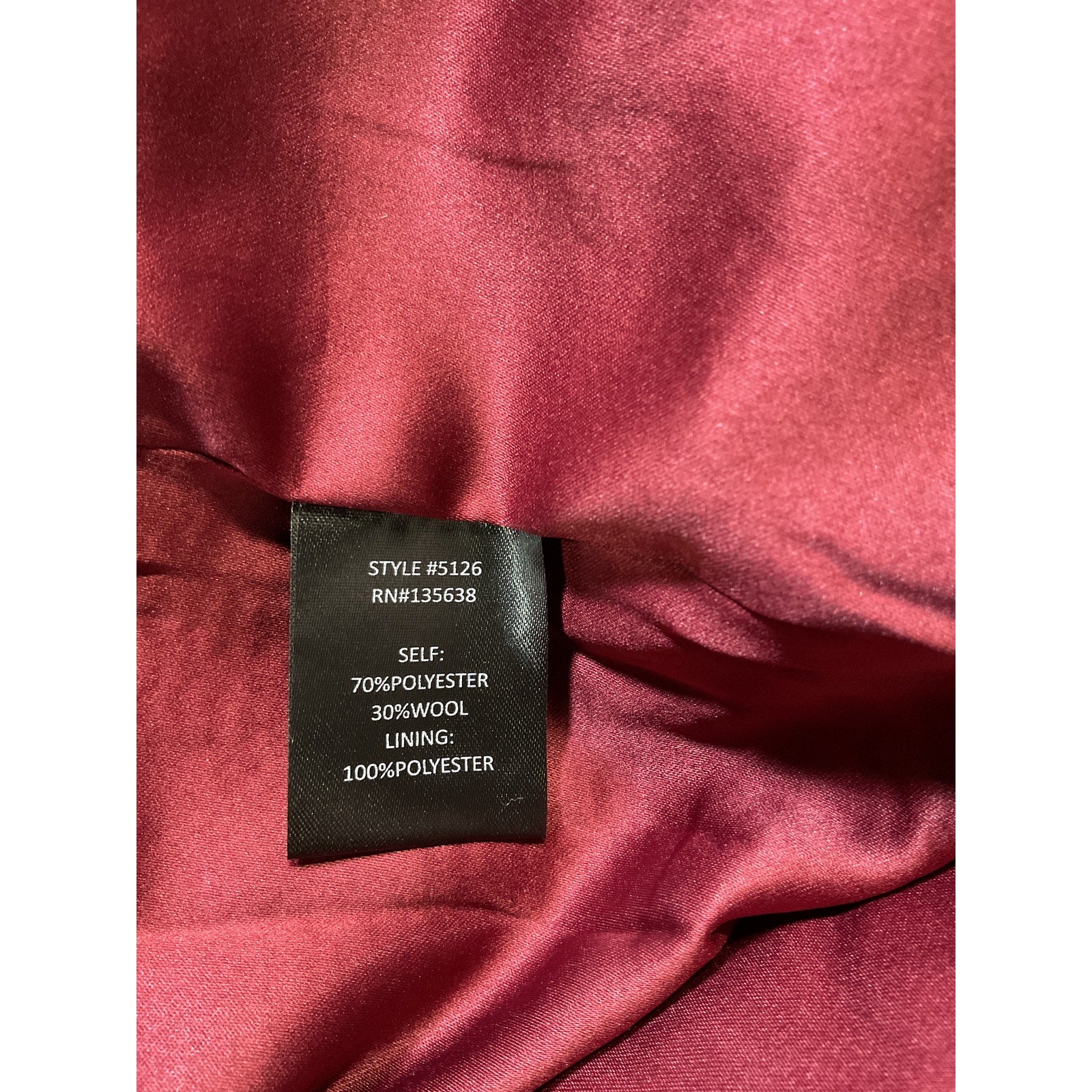 Hutch 'Kat' Pink Wrap Coat Size L - NWT
