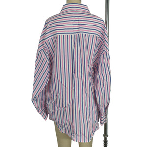 Favorite Daughter Striped Boyfriend Button Down Shirt Size M