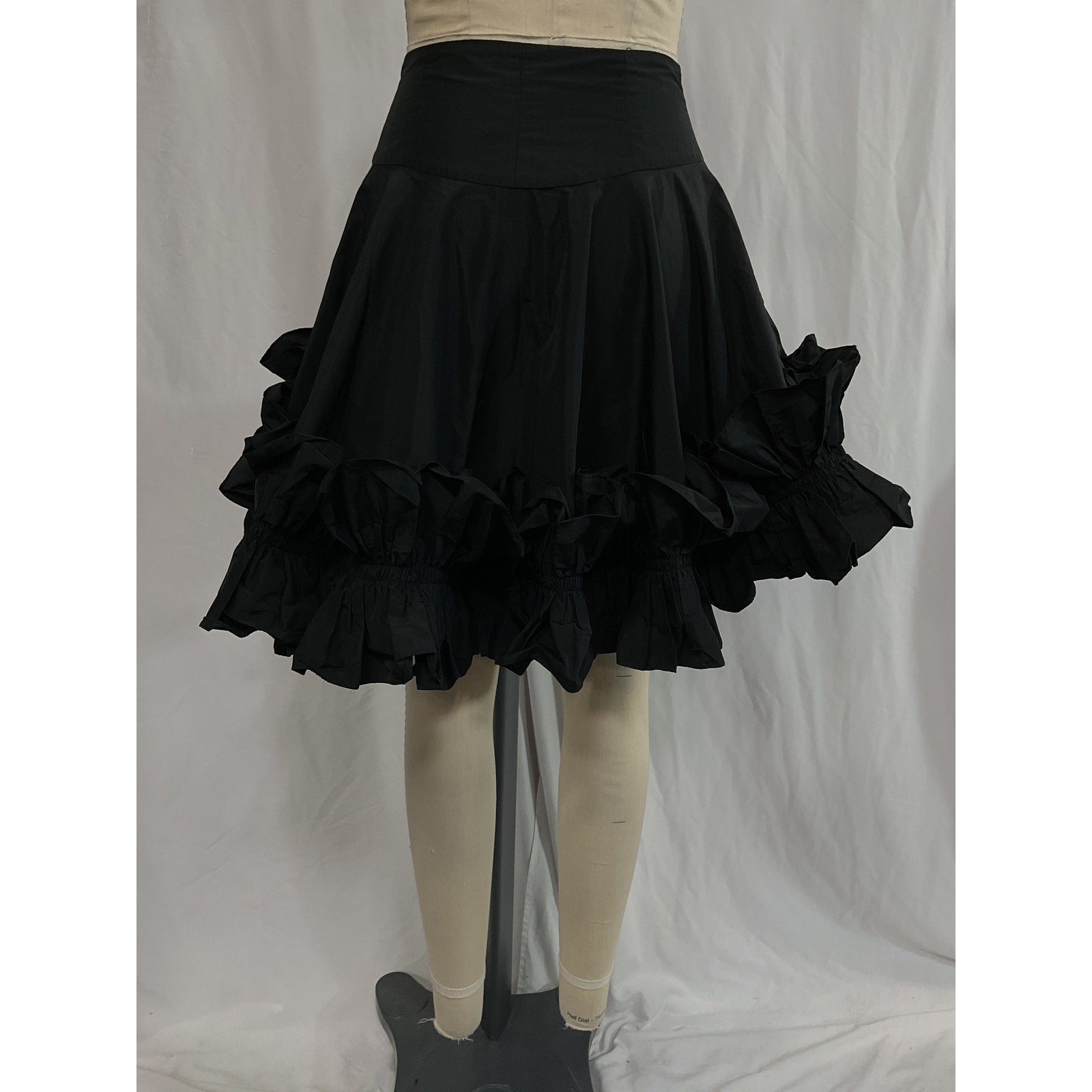 Aknvas 'Ruffle' Black Skirt Size 4