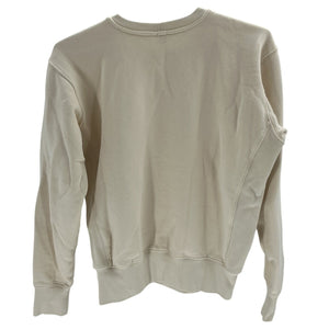 Toteme Organic Cotton Cream Crewneck Sweatshirt Size M