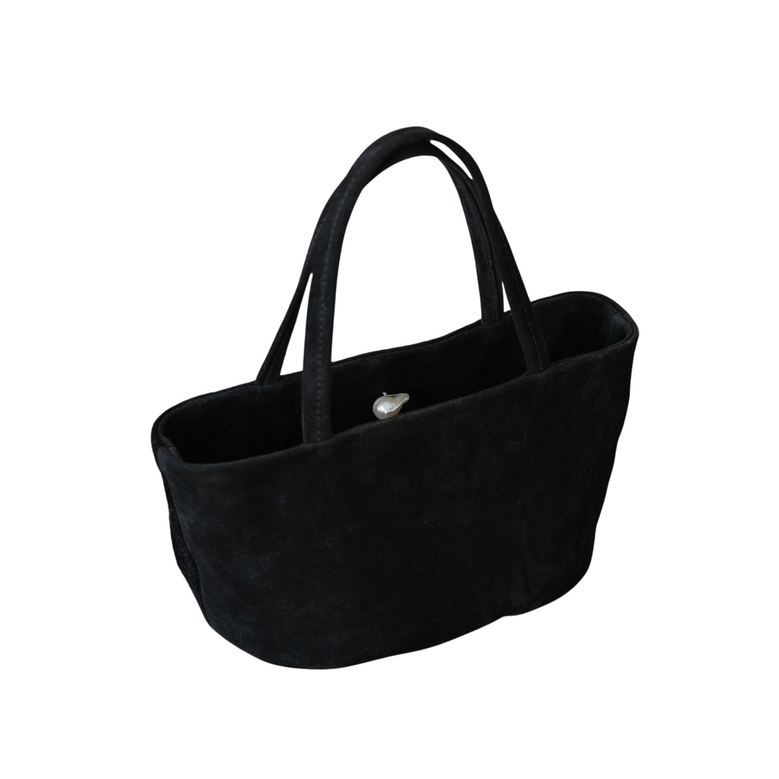 Donni. 'The Lady' Black Suede Bag