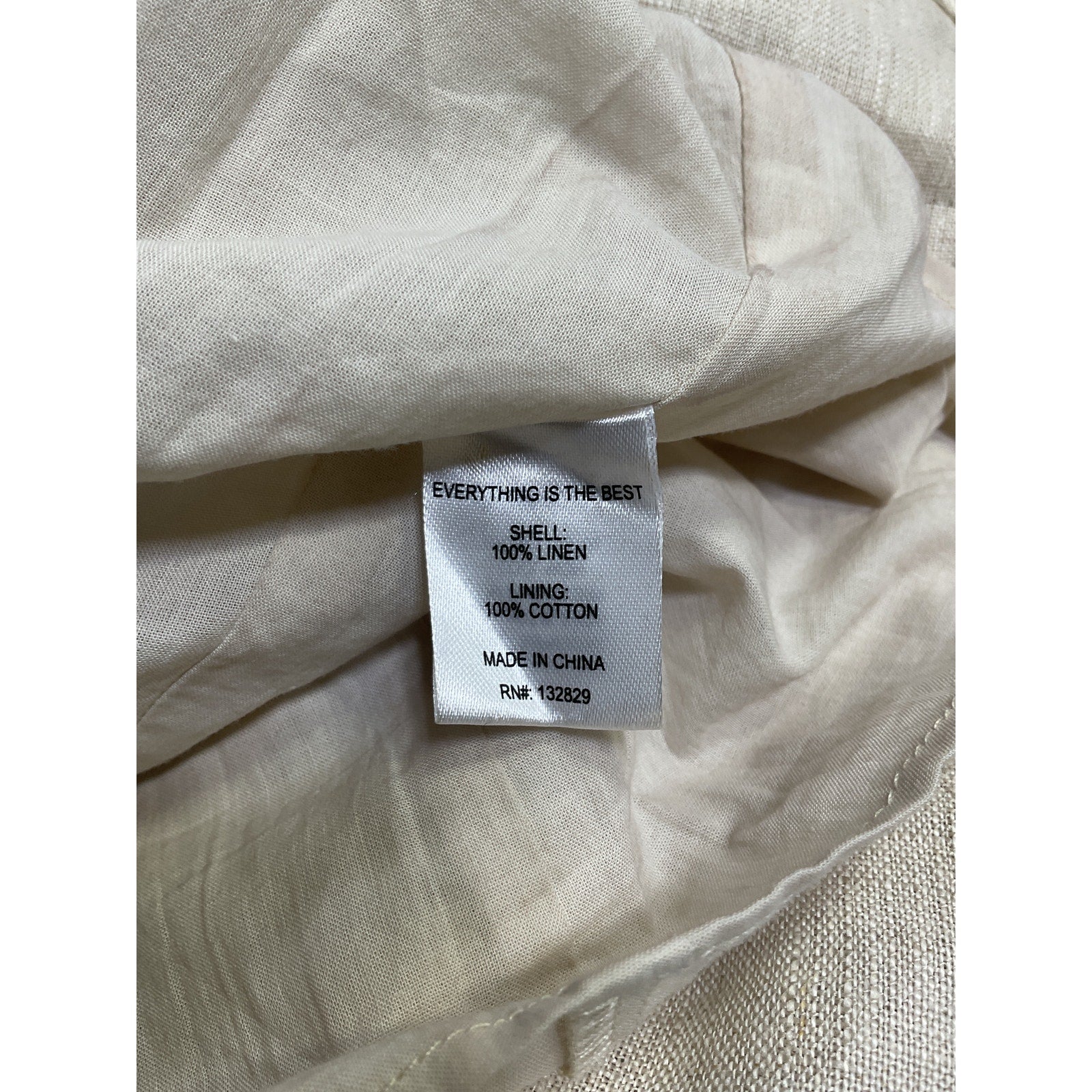 Lpa 'Seina' White Linen Mini Dress Size S