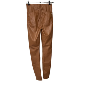 Rag & Bone Faux Leather Tan Nina Pants Size XS
