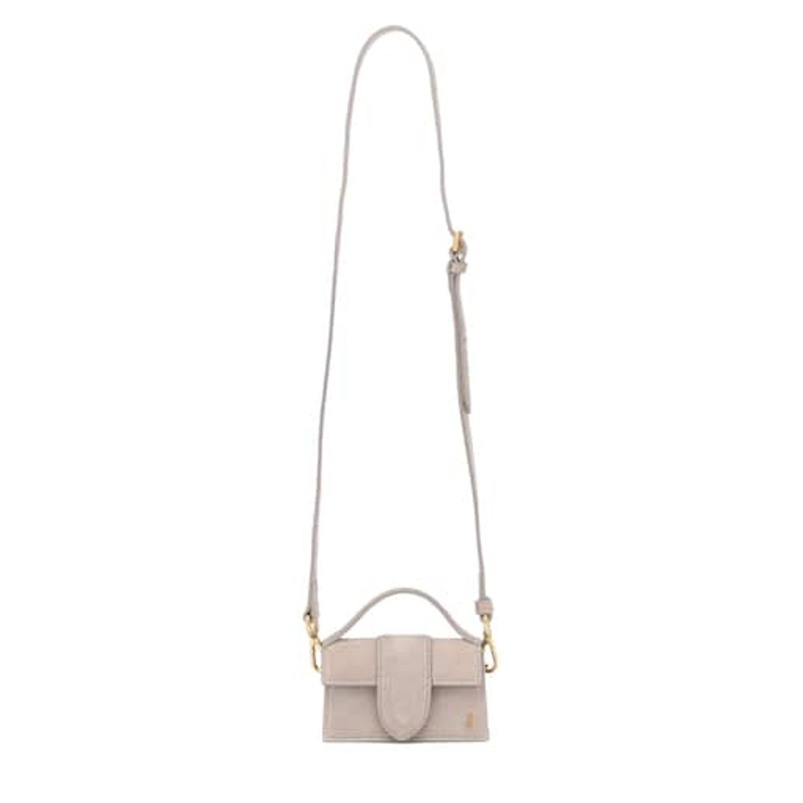 Jacquemus 'Le Petit Bambino' Tan Leather Suede Shoulder Bag