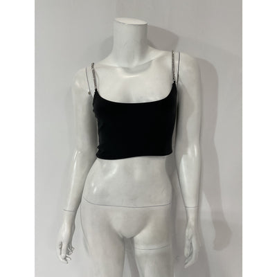 Alix Nyc 'Hugo' Black Crop Top Size S