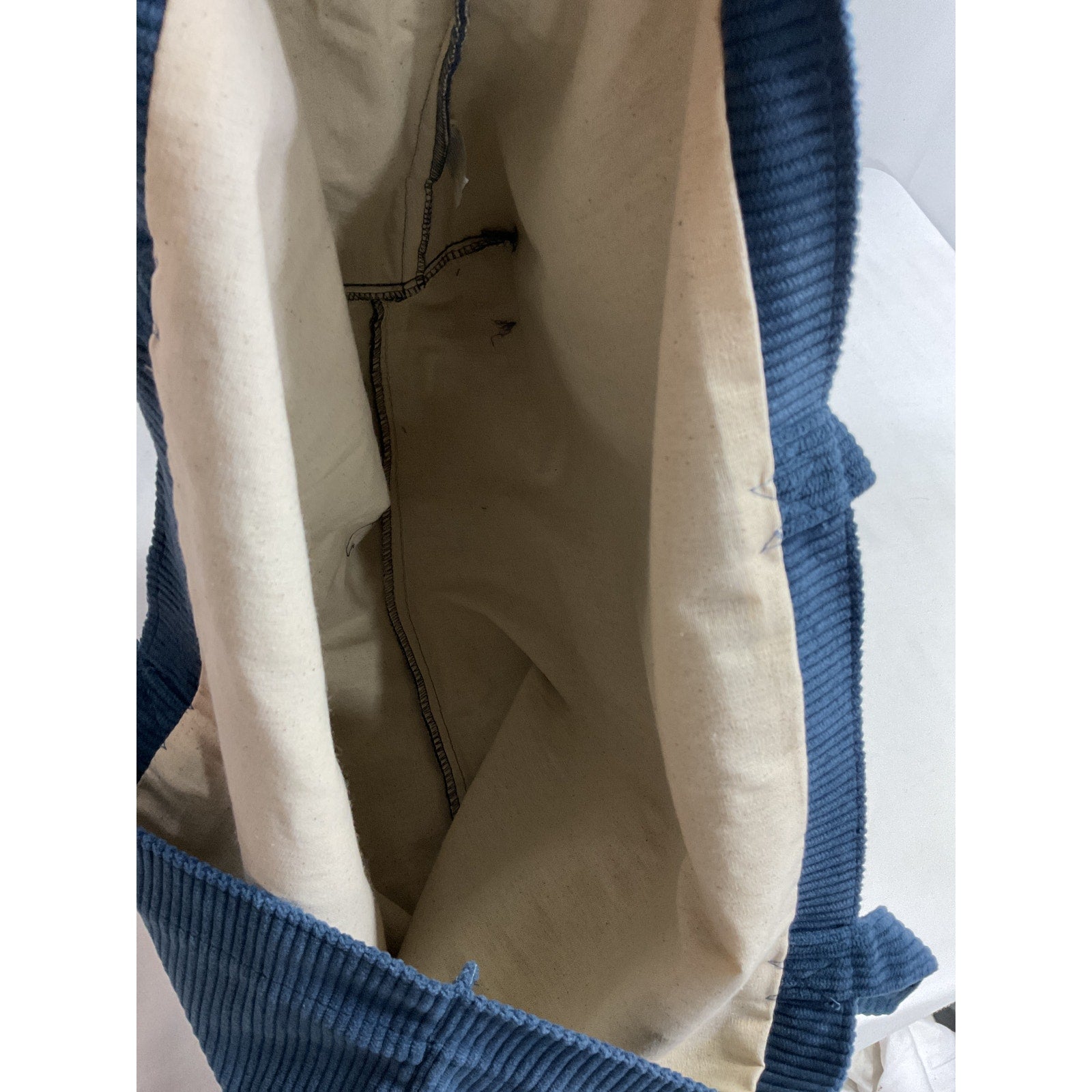 S�zane Velvet Blue Tote Bag