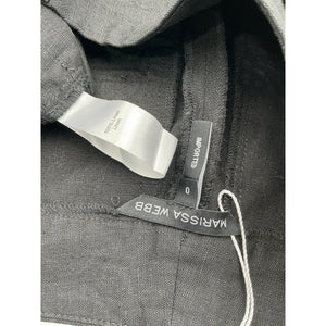 Marissa Webb Linen Black Kenny Shorts Size 0