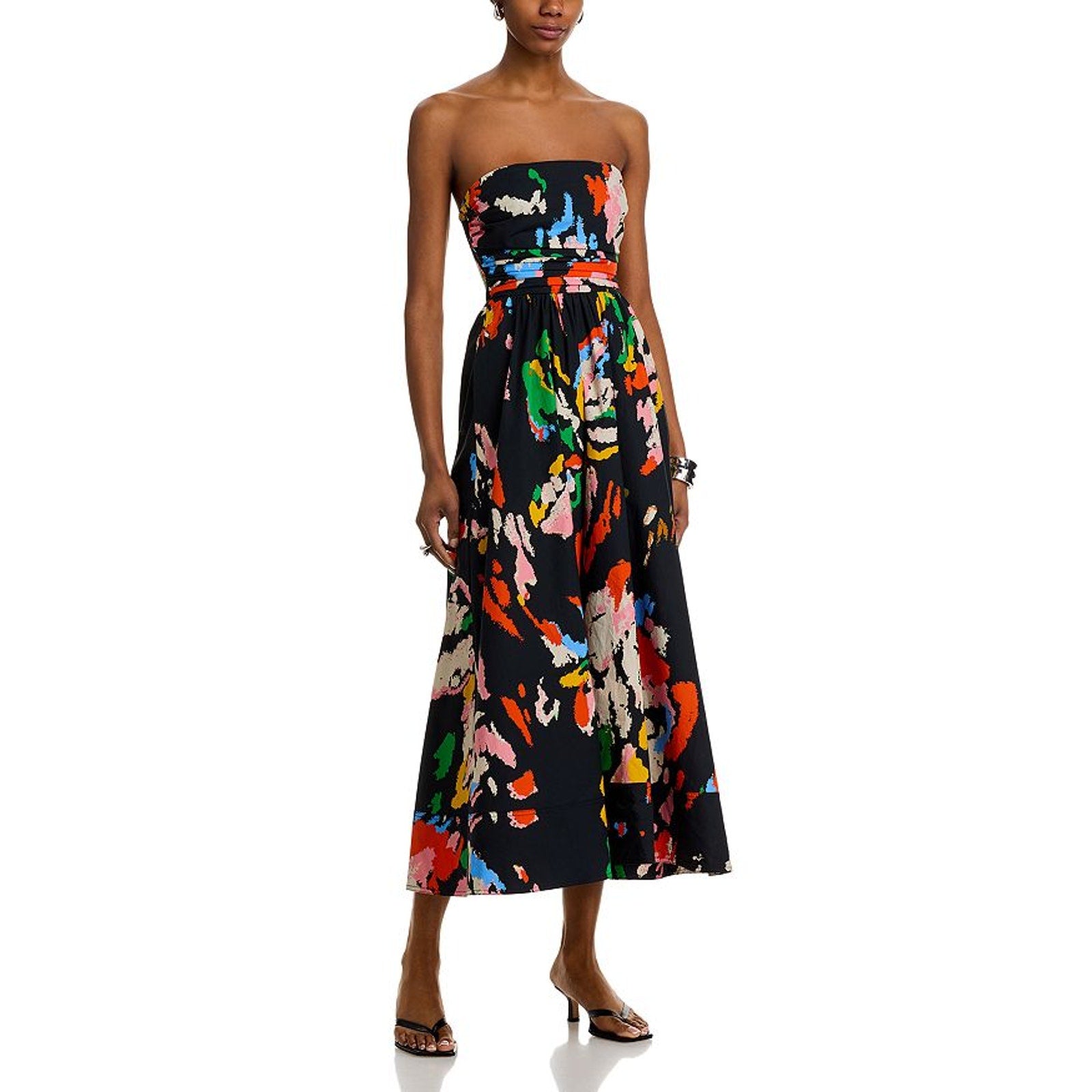 A.L.C. 'Tate' Black Cotton Strapless Dress Size 4