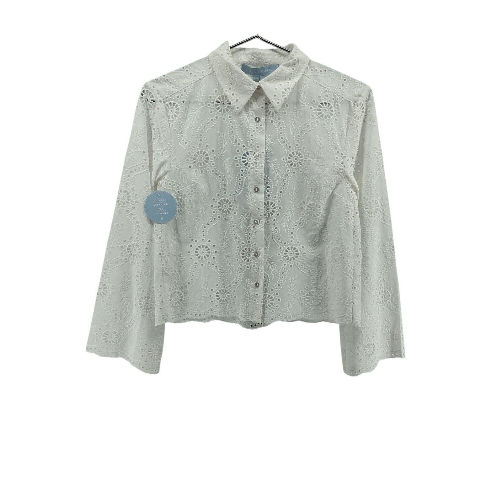 Hill House Home 'The Celia' White Cotton Top Size XXS - NWT