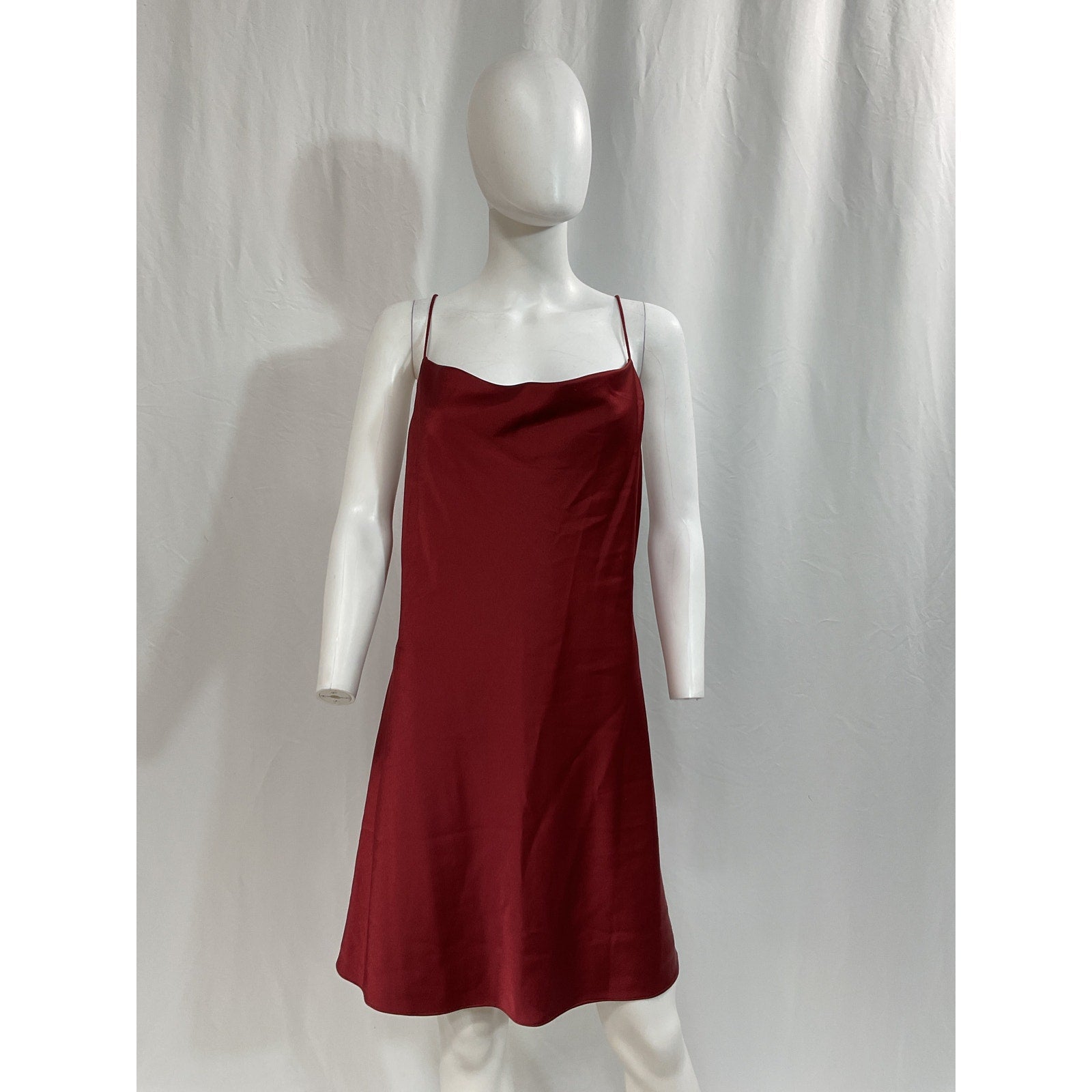 Alice + Olivia 'Harmony' Red Draped Slip Mini Dress Size 12
