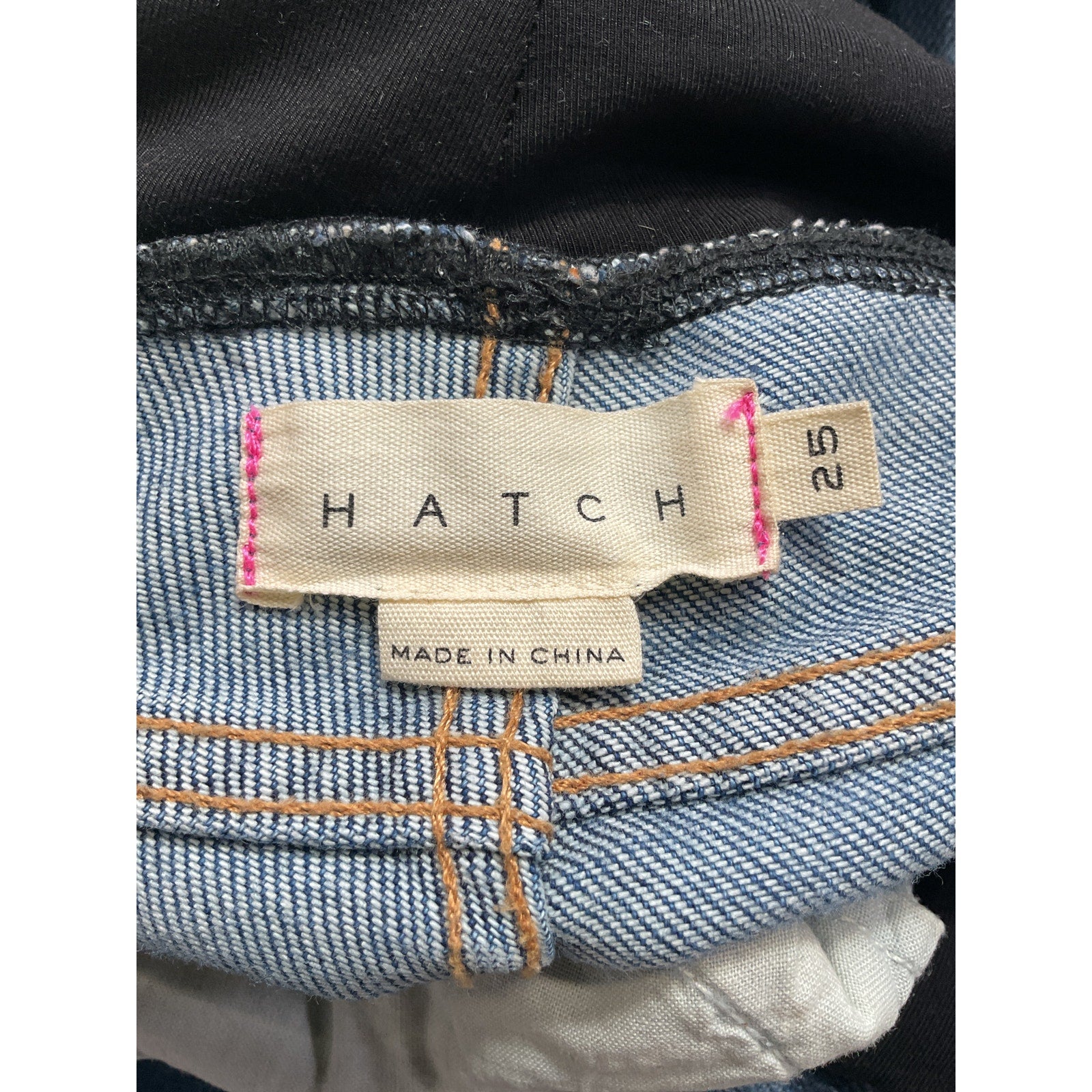 Hatch 'The Over' Blue The Bump Straight Maternity Denim Jean Size 25